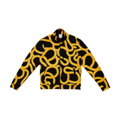 Marcelo Burlon FW22 All-Over Snake Print Long Sleeve Jacket Yellow Unisex. CMBD007F22JER0011016