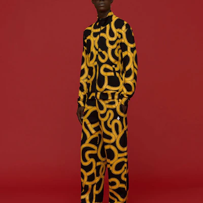 マルセロバーロン FW22 スネークプリント 長袖ジャケット イエロー ユニセックス. CMBD007F22JER0011016 Lookbook マルセロバーロン FW22 スネークプリント 長袖ジャケット イエロー ユニセックス. CMBD007F22JER0011016