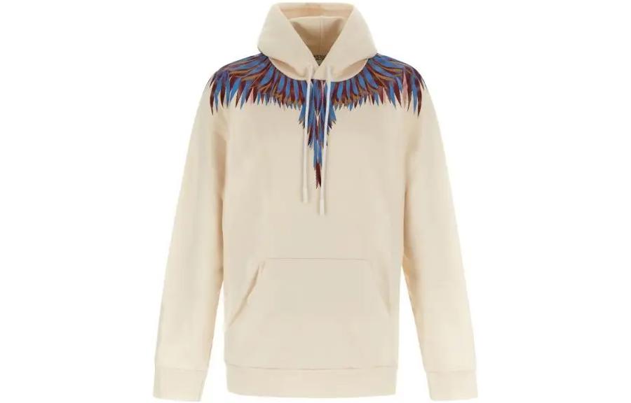 Marcelo Burlon FW22 Black Patchwork Zip-Up Hoodie Jacket Outerwear CMEB041F22FAB0021030