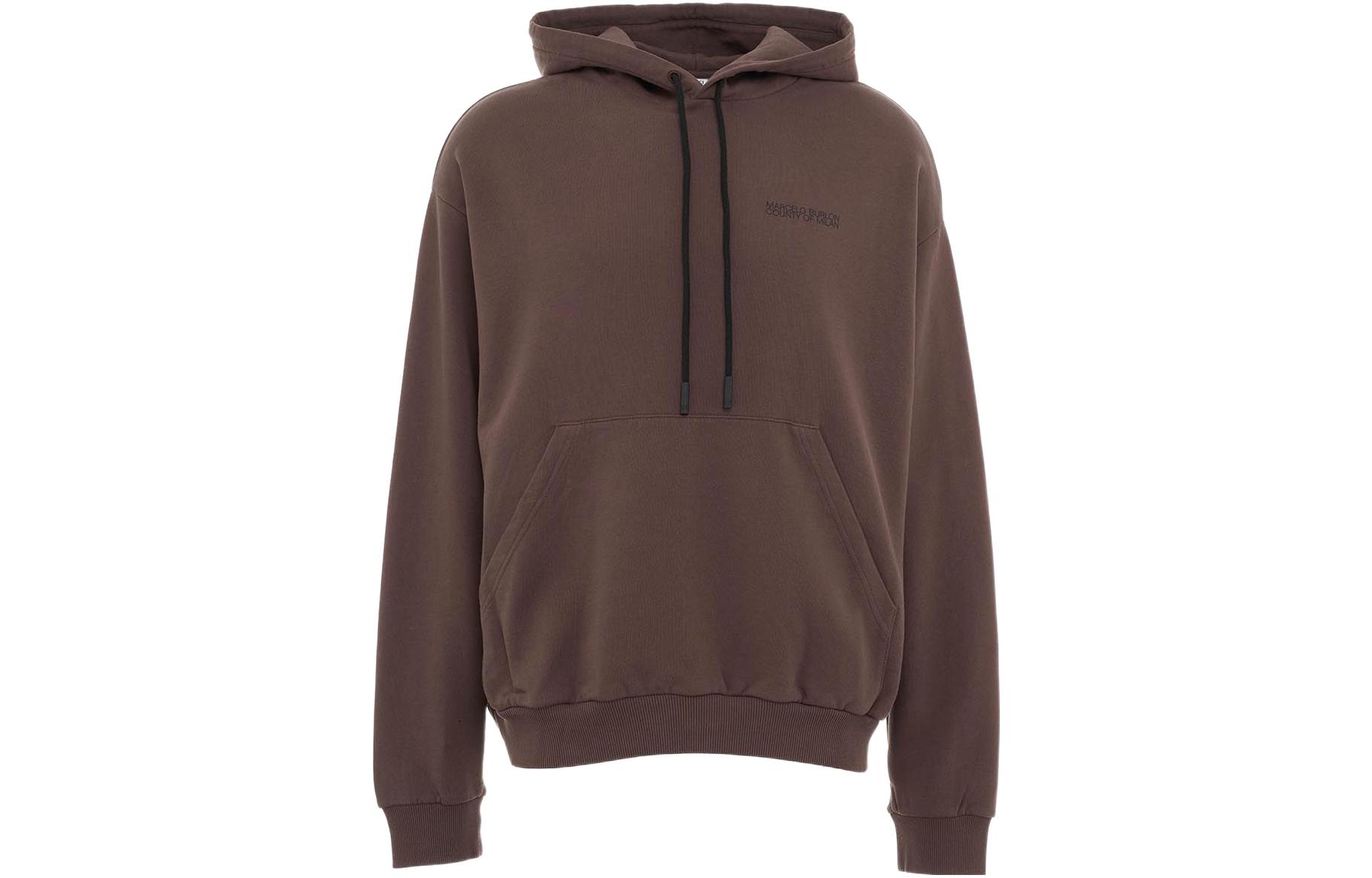 Marcelo Burlon FW22 Cross Print Green Hooded Jacket for Men CMEA180F22FAB0025620