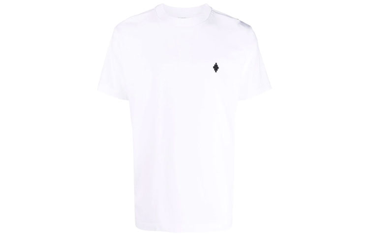 Order Camiseta Blanca Marcelo Burlon FW22 Logo Bordado Crewneck. CMAA018C99JER0020110