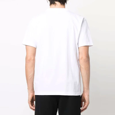 Camiseta Blanca Marcelo Burlon FW22 Logo Bordado Crewneck. CMAA018C99JER0020110 Shop Camiseta Blanca Marcelo Burlon FW22 Logo Bordado Crewneck. CMAA018C99JER0020110