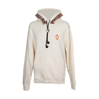 Marcelo Burlon FW22 Logo Print Drawstring Hoodie White 222063UFE000002-0110