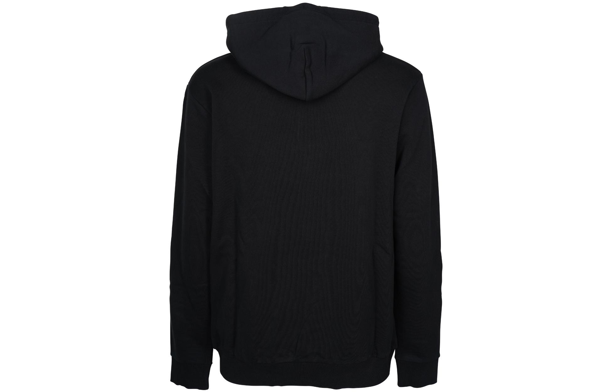 Lookbook Hoodie Lelaki Marcelo Burlon FW22 Logo Kecil Cetak Hitam. CMBB007C99FLE002100