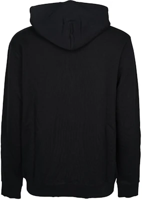 Hoodie Lelaki Marcelo Burlon FW22 Logo Kecil Cetak Hitam. CMBB007C99FLE002100 Lookbook Hoodie Lelaki Marcelo Burlon FW22 Logo Kecil Cetak Hitam. CMBB007C99FLE002100