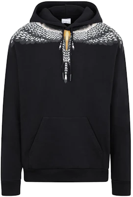 Marcelo Burlon FW22 黑色翅膀印花連帽長袖上衣 CMBB007F22FLE0021007 Buy Marcelo Burlon FW22 黑色翅膀印花連帽長袖上衣 CMBB007F22FLE0021007