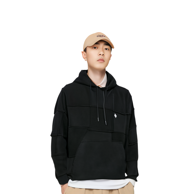 Details for マルセロブロン FW23 クロス刺繍 ウォッシュドフーディ メンズ ブラック CMBB107F23FLE0011001