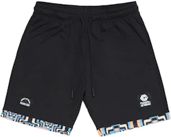 Marcelo Burlon FW23 Cross Logo Print Lace-Up Casual Shorts Men Black. CMVH001F23FAB0011033 Marcelo Burlon FW23 Cross Logo Print Lace-Up Casual Shorts Men Black. CMVH001F23FAB0011033