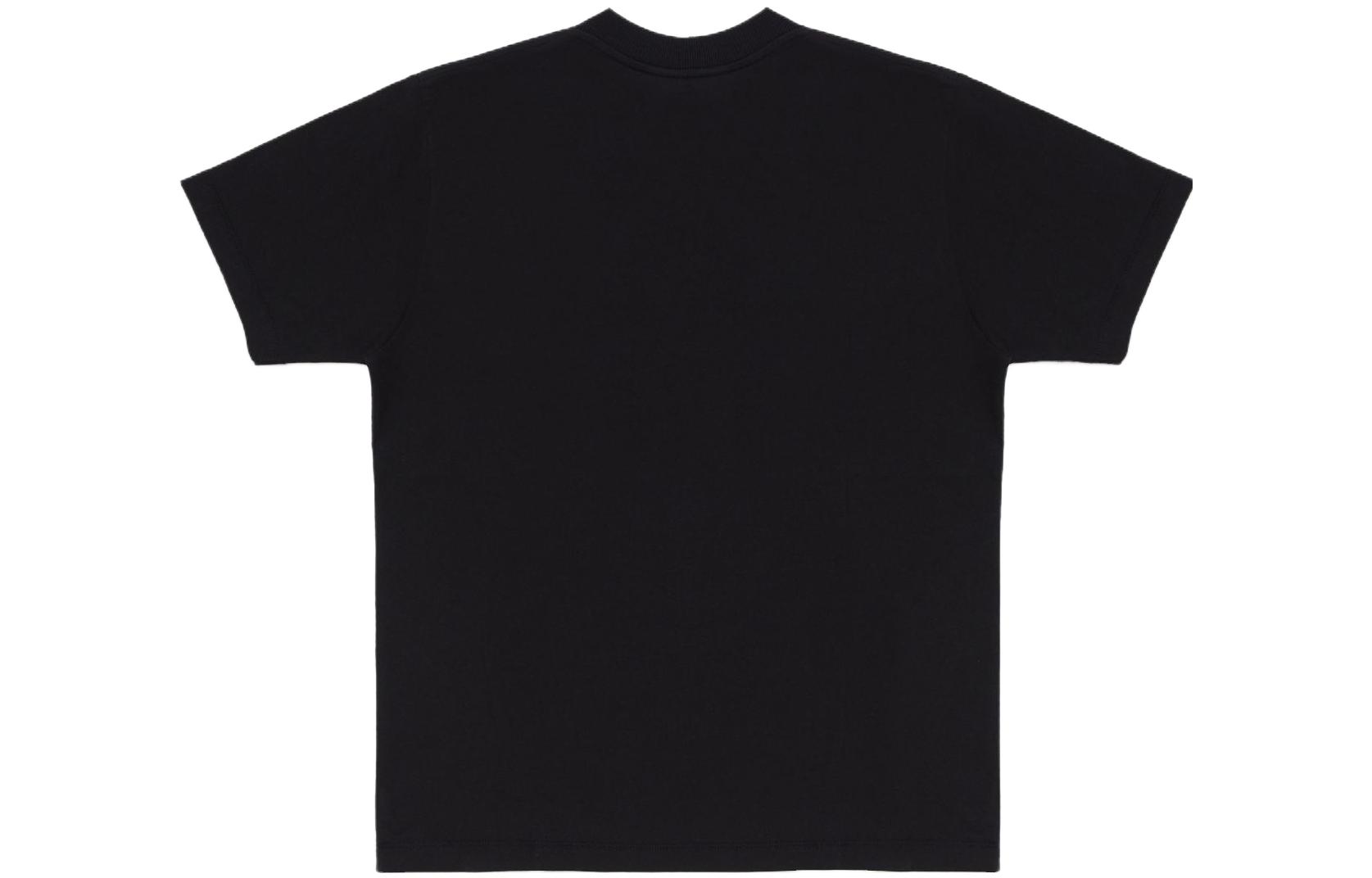 Lookbook Marcelo Burlon FW23 Eclipse Cruz Logo Camiseta Negra Plateada. CMAA018F23JER0061072