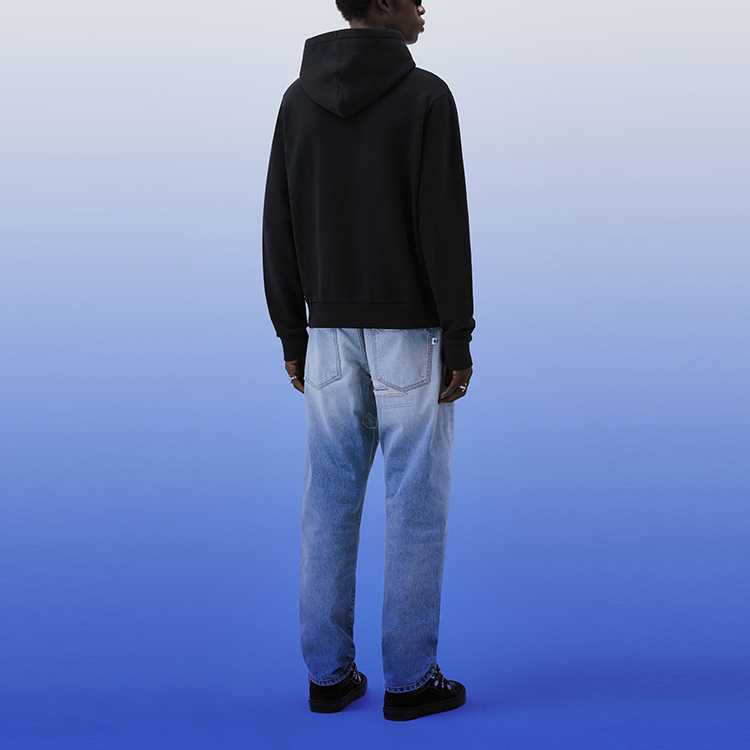 Purchase Marcelo Burlon FW23 Eclipse Cross Logo Hoodie Hitam/Perak. CMBB007F23FLE0061072