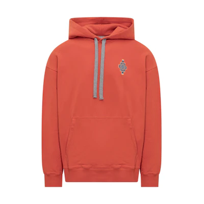 Marcelo Burlon FW23 Oversized Drawstring Hoodie Black ( Pullover) CMBB007F23FLE0041020