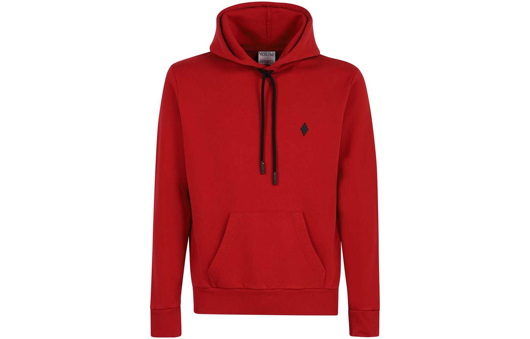 Marcelo Burlon FW23 Solid Logo Hoodie Men’s Pullover - Military Black CMBB007C99FLE0025610