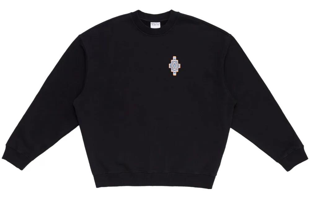 Marcelo Burlon FW23 Wing Print Zip Hoodie Jacket Black CMEA003F23FAB0011025