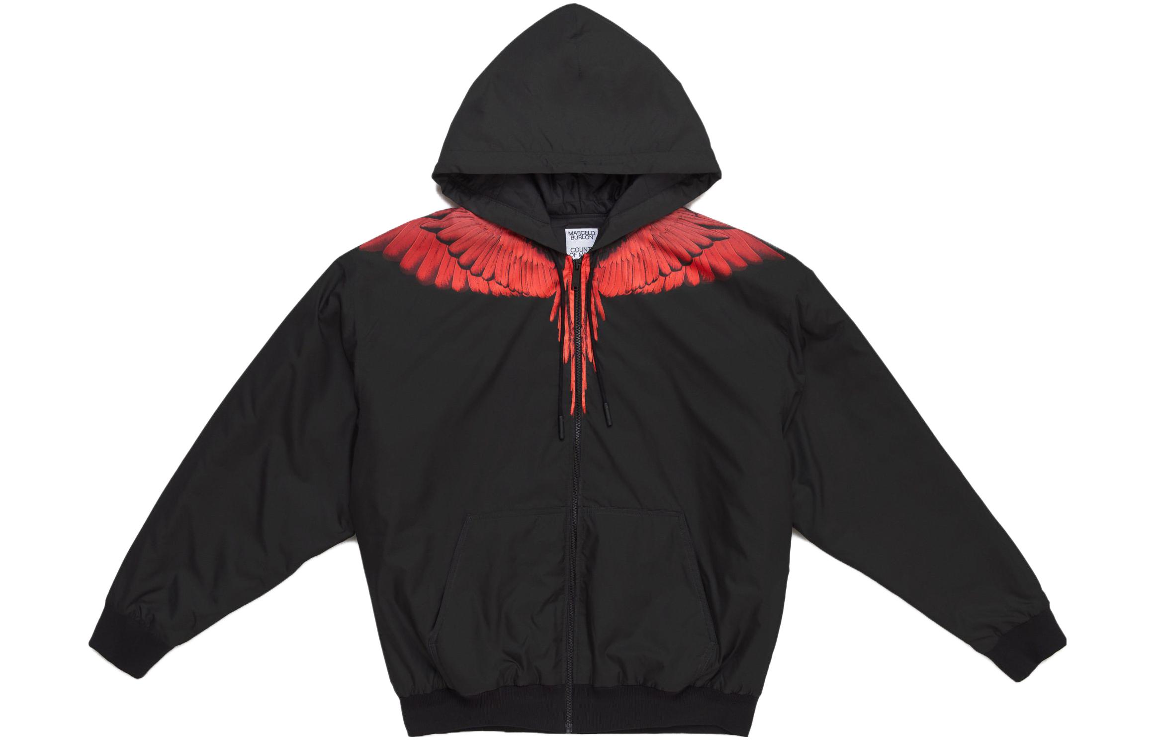 Marcelo Burlon FW23 Zebra Print Hoodie Burgundy Pullover CMBB106F23FLE0086F28