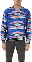 Marcelo Burlon Geometric Print Long Sleeve Sweatshirt Blue () CMBA092G21FLE0011045 Marcelo Burlon Geometric Print Long Sleeve Sweatshirt Blue () CMBA092G21FLE0011045