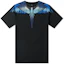 Order Marcelo Burlon Kaos Hitam Gradient Blue Wings Print. CMAA018S190010211088