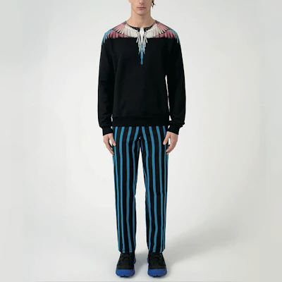 マルセロ・ブロン グラデーションウィング ブラック ロングスリーブ スウェットシャツ CMBA009F20FLE0011028 Purchase マルセロ・ブロン グラデーションウィング ブラック ロングスリーブ スウェットシャツ CMBA009F20FLE0011028