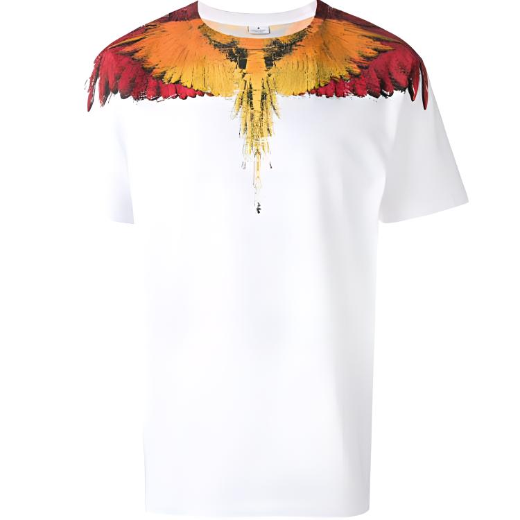 Marcelo Burlon Gradient Wings T-Shirt White CMAA018S190010230188