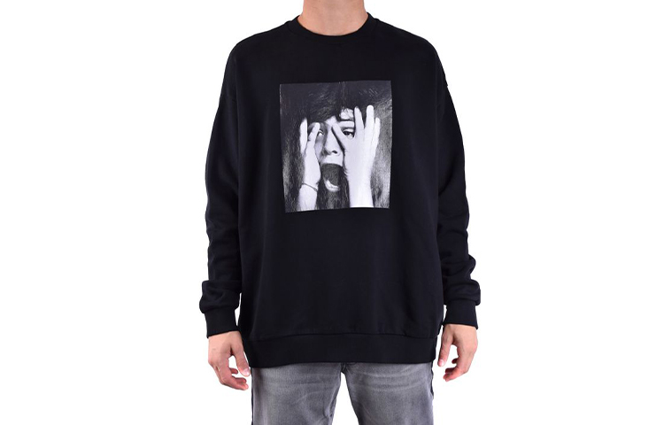 Marcelo Burlon Graphic Logo Hoodie Green Long Sleeve Sweatshirt CMBB007S22FLE005-4101