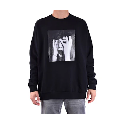 Marcelo Burlon Graphic Logo Hoodie Green Long Sleeve Sweatshirt CMBB007S22FLE005-4101