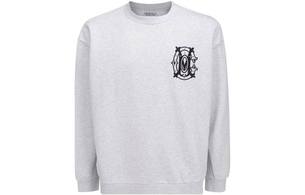 Marcelo Burlon Grey Loose-Fit Single-Breasted Long Sleeve Jacket CMEA110F189211320688