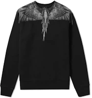 Marcelo Burlon Jen Crew Sweat White Wings Crewneck Sweatshirt Black Men’s CMBA009F175060351088 Marcelo Burlon Jen Crew Sweat White Wings Crewneck Sweatshirt Black Men’s CMBA009F175060351088