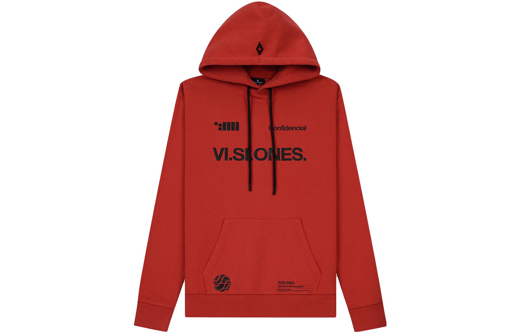 Marcelo Burlon Letter Print Pullover Hoodie Men’s Black CMBB045R19630069-1088