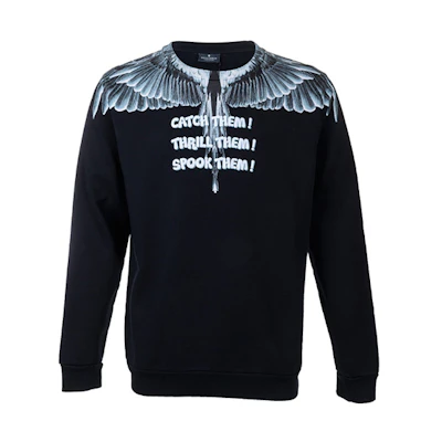 Marcelo Burlon Lightweight Rainbow Print Hooded Jacket - Black CMEB031E20FAB0011001