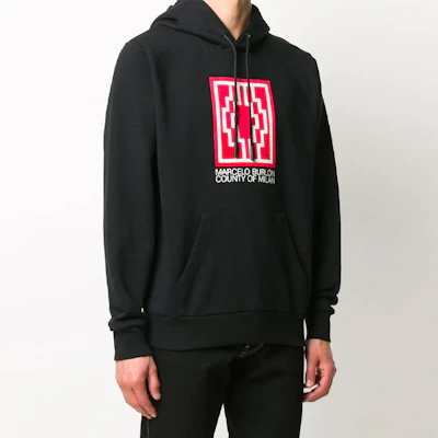 Marcelo Burlon 黑色連帽上衣 Logo 長袖帽T 衛衣 CMBB007E20FLE0121001 Lookbook Marcelo Burlon 黑色連帽上衣 Logo 長袖帽T 衛衣 CMBB007E20FLE0121001