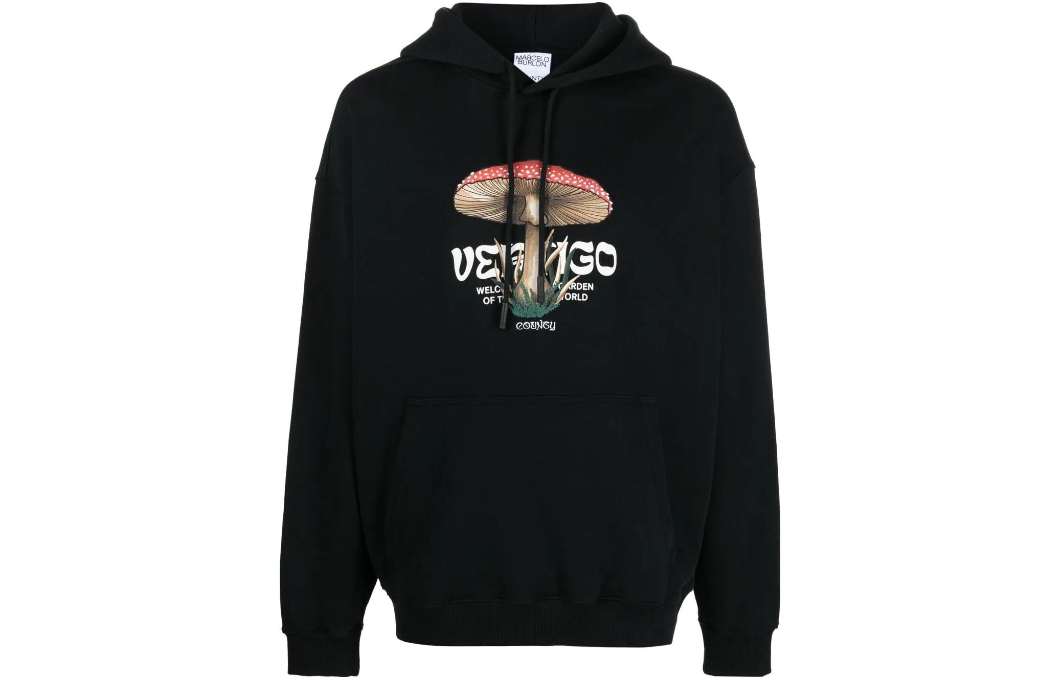 Marcelo Burlon Logo Print Crewneck Sweatshirt White Male Long Sleeve CMBA097F23FLE0030145