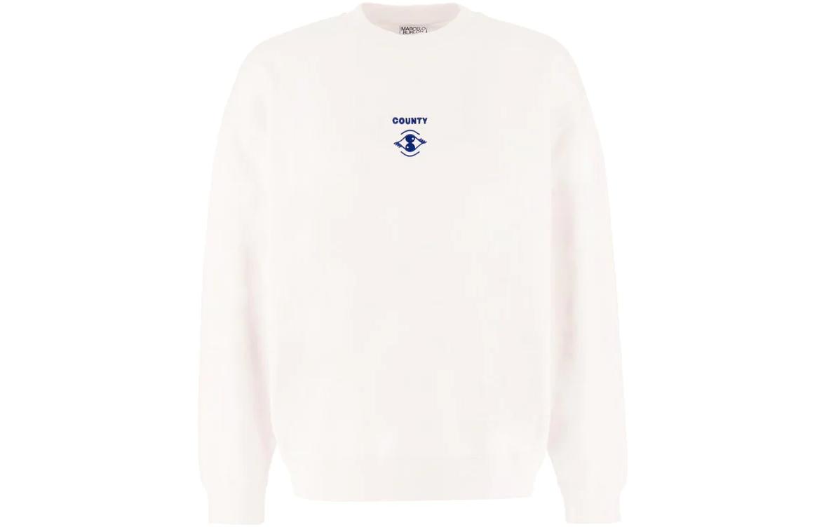 Marcelo Burlon Logo Print Layered Hoodie Black CMAB044S22JER002-1048