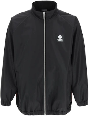 Chaqueta Negra Marcelo Burlon Logo Estampado Cuello Alto Manga Larga CMEB043F22FAB0011028 Buy Chaqueta Negra Marcelo Burlon Logo Estampado Cuello Alto Manga Larga CMEB043F22FAB0011028