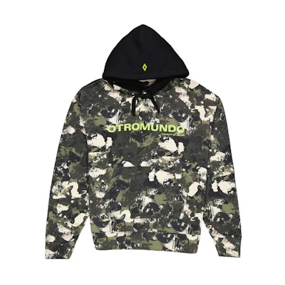 Marcelo Burlon Multi-Color Patchwork Hooded Button Jacket CMES002S23FAB0028484