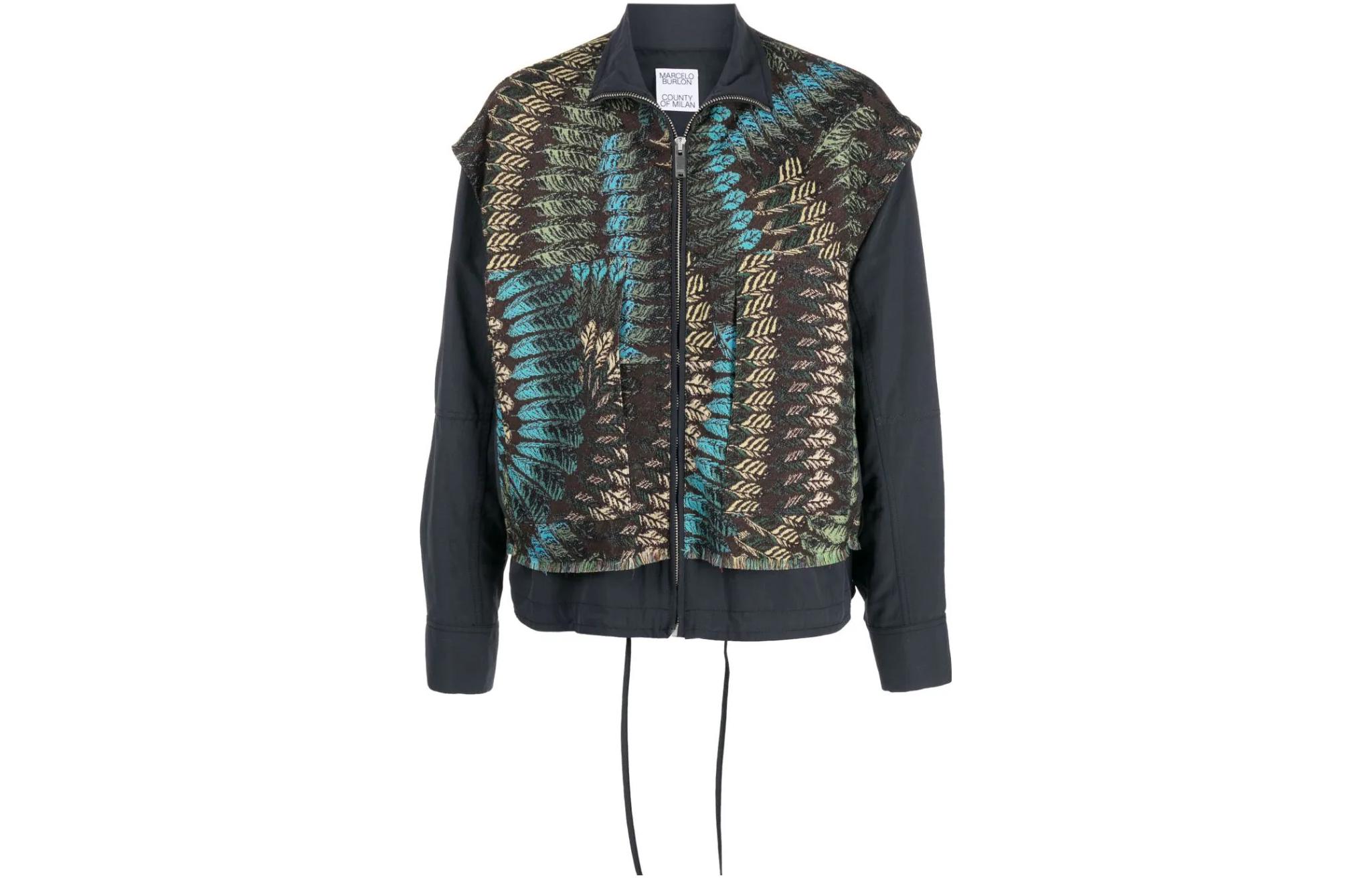 Marcelo Burlon Multicolor Paint Splatter Denim Jacket CMYE019S20DEN002-8400