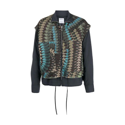 Marcelo Burlon Multicolor Paint Splatter Denim Jacket CMYE019S20DEN002-8400