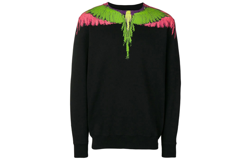 Marcelo Burlon Oversized Drawstring Hoodie Jacket Black CMEA120F19506027-10A7