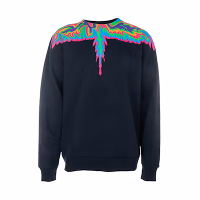 Marcelo Burlon Pullover Loose Fit Hoodie Men’s Black CMBB007F23FLE0021007