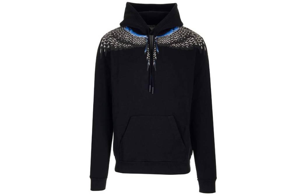 Marcelo Burlon Red Geometric Print Full-Zip Hoodie Jacket CMES002S23FAB003-2540