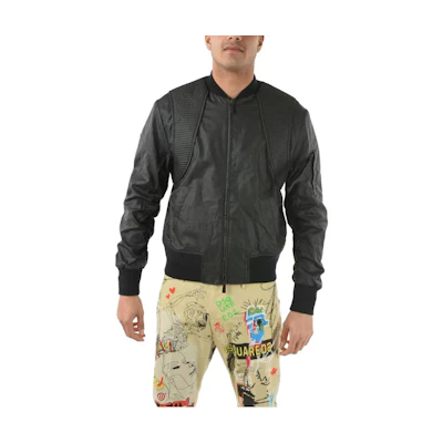 Marcelo Burlon Solid Color Zip-Up Rain Jacket for Men - Black 202063UGC0000031001
