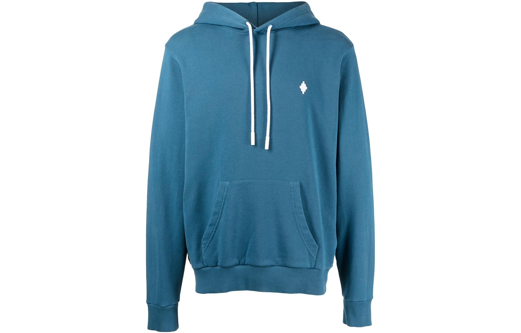 Marcelo Burlon Solid Logo Print Black Hoodie Jacket Long Sleeve CMEB038F21FAB0011020