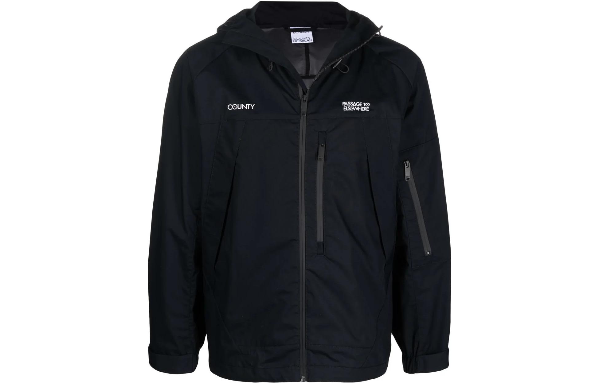 Marcelo Burlon Solid Straight Long-Sleeve Hooded Jacket Men’s Green CMEA037S174140494310