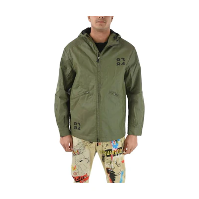 Marcelo Burlon Solid Zip Hoodie with Drawstring in Gray CMBE001F19B370020788
