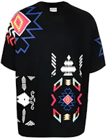 Marcelo Burlon SS21 Black Geometric Print Short Sleeve T-Shirt CMAA054S21JER0031084 Marcelo Burlon SS21 Black Geometric Print Short Sleeve T-Shirt CMAA054S21JER0031084