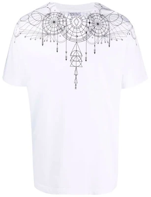 Marcelo Burlon SS21 天體之翼幾何圖案圓領白色T恤。 CMAA018F21JER0060110 Order Marcelo Burlon SS21 天體之翼幾何圖案圓領白色T恤。 CMAA018F21JER0060110