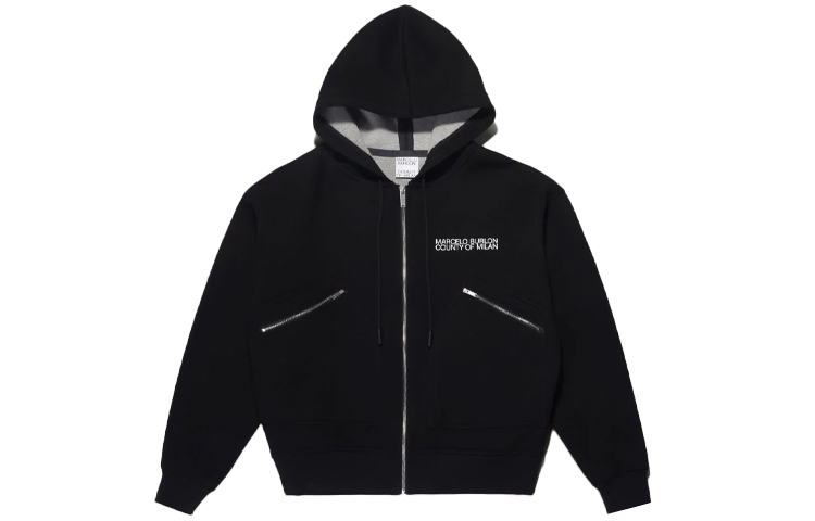 Marcelo Burlon SS21 Black Wing Print Long Sleeve Sweatshirt CMBA009S21FLE0011020