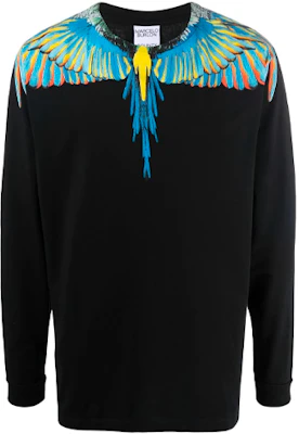 マルセロバーロン SS21 フェザーグラフィック ブラック 長袖Tシャツ メンズ CMAB007S21JER0011045 Buy マルセロバーロン SS21 フェザーグラフィック ブラック 長袖Tシャツ メンズ CMAB007S21JER0011045