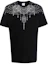 Buy Camiseta Negra Marcelo Burlon SS21 con Patrón Geométrico Crewneck CMAA018F21JER0061001