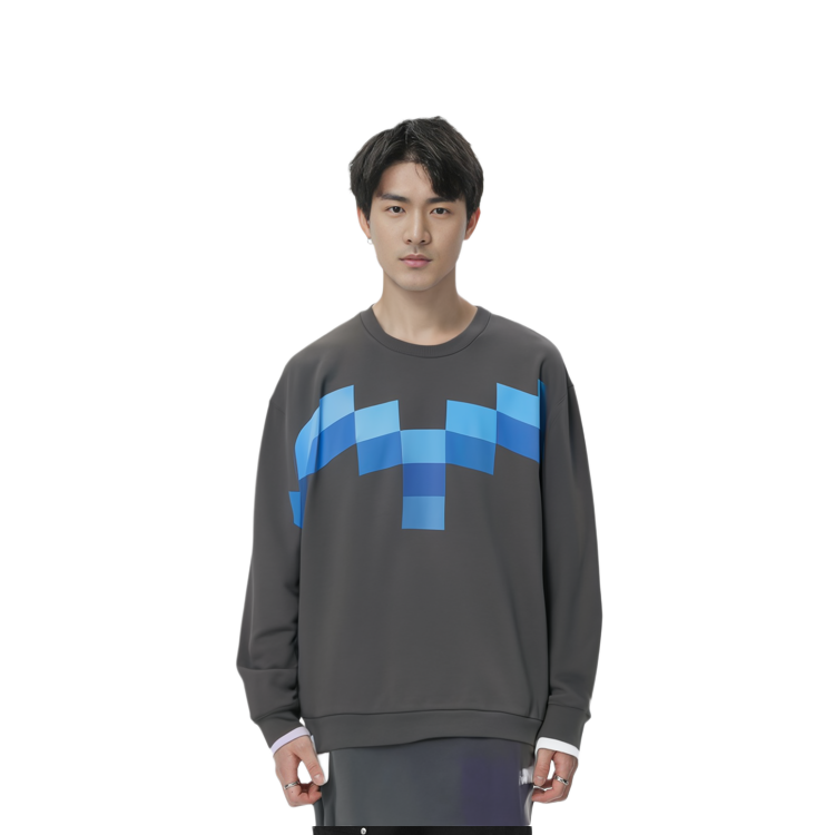 Details for Marcelo Burlon Logo Crewneck Sweatshirt Kelabu SS21. CMBA049R21FLE0014941