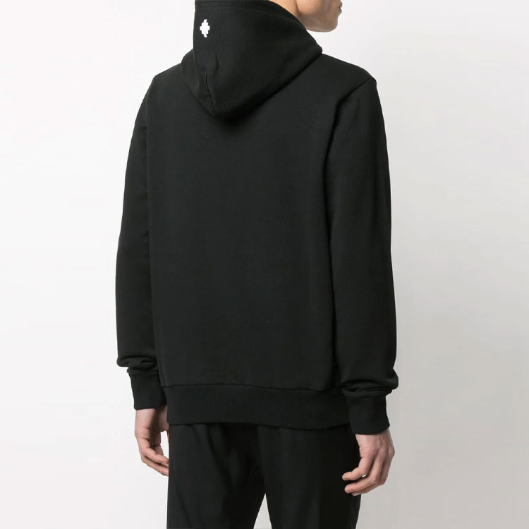 Shop マルセロバーロン SS21 スカルプリントフーディー ブラック ファッション. CMBB007R21FLE0061001