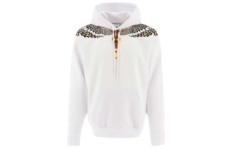 Marcelo Burlon SS21 Wings Print Black Long Sleeve Sweatshirt Men CMAB007R21JER0011045